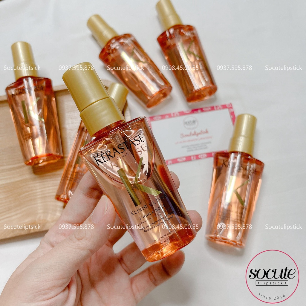 Dầu Dưỡng Tóc Kerastase Elixir Ultime 50ml - Hồng - Vàng - Đen