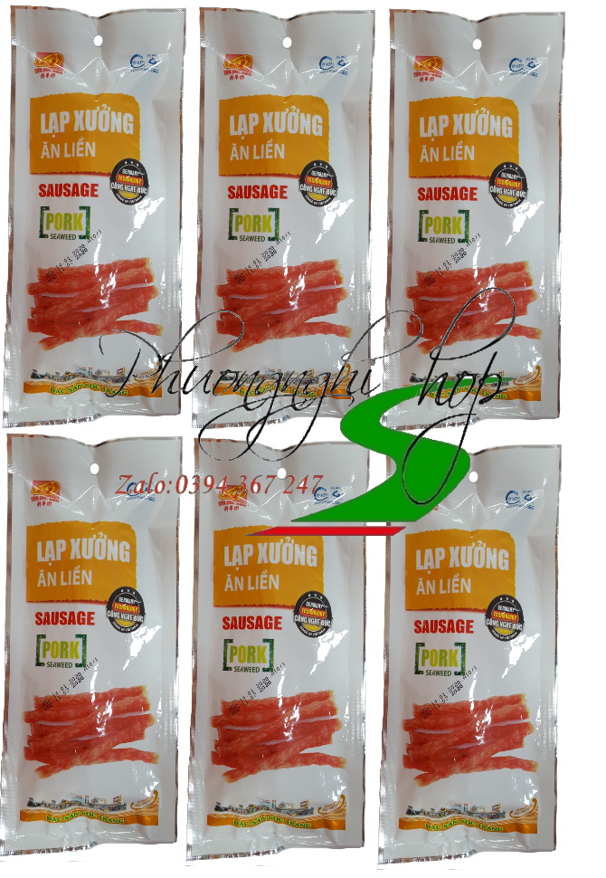Lạp xưởng ăn liền Tân Huê Viên 75g/gói (combo 5 gói)