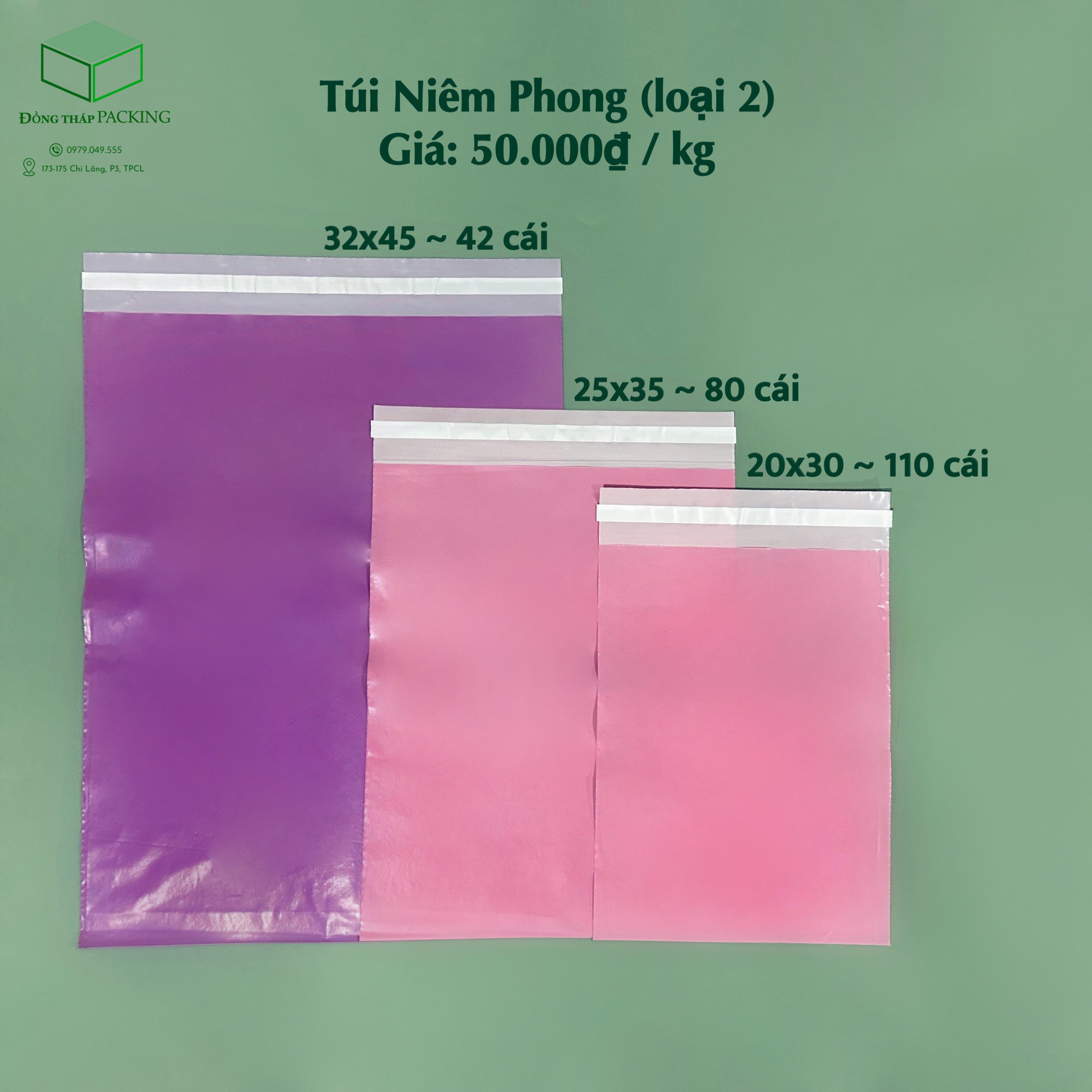 1kg TÚI NIÊM PHONG GÓI HÀNG (loại 2)
