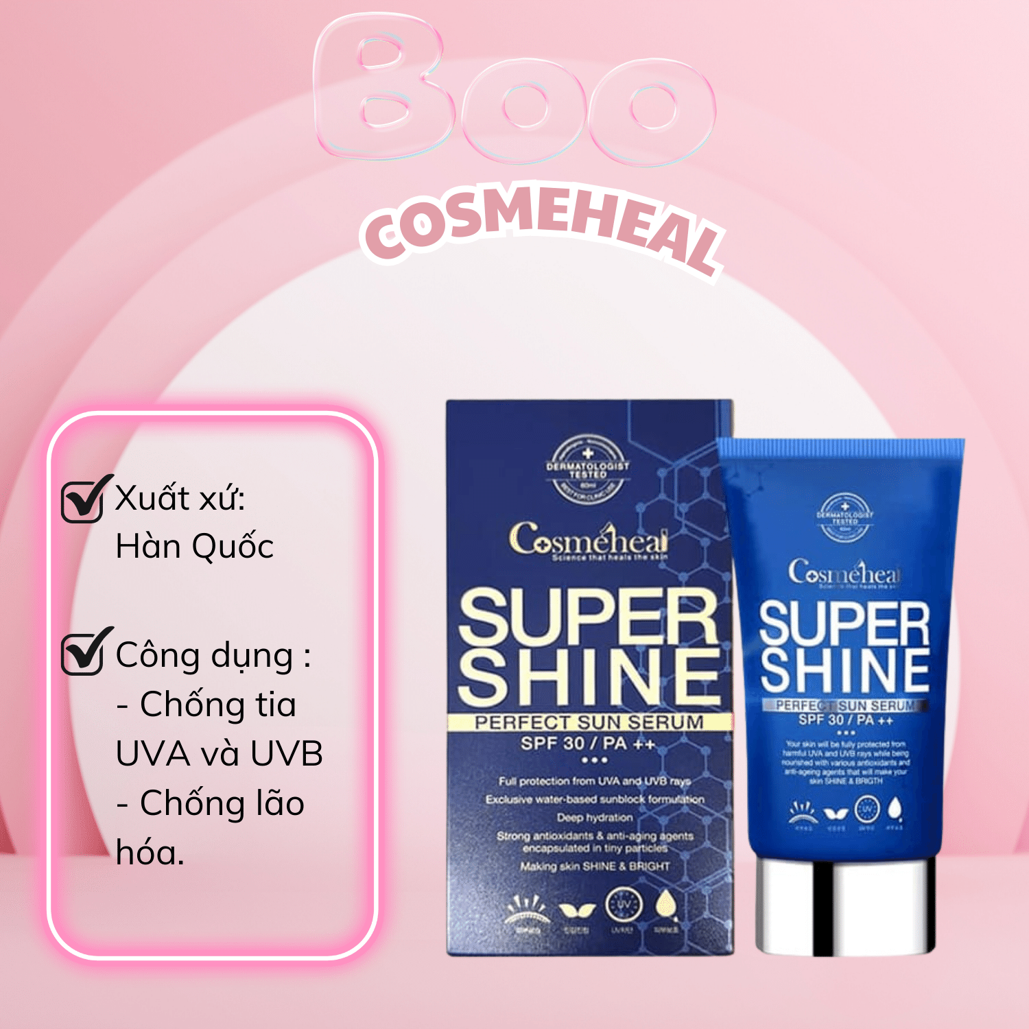 [HCM]Tế bào gốc chống nắng Cosmeheal