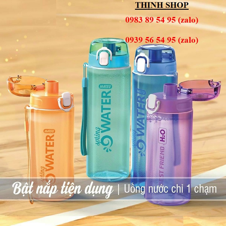 bình nước spring - bình nước thể thao 700ml