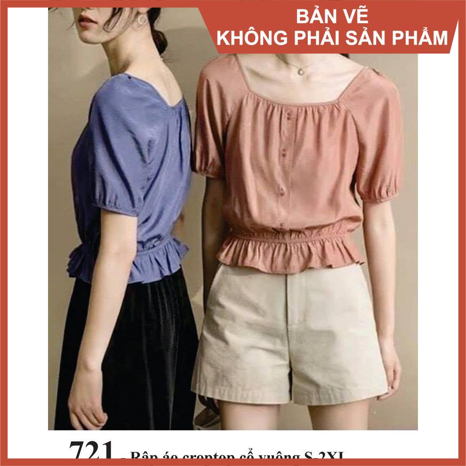 Rập áo kiểu - Rập giấy A0 mã 721 (Bản vẽ) (BẢN VẼ)