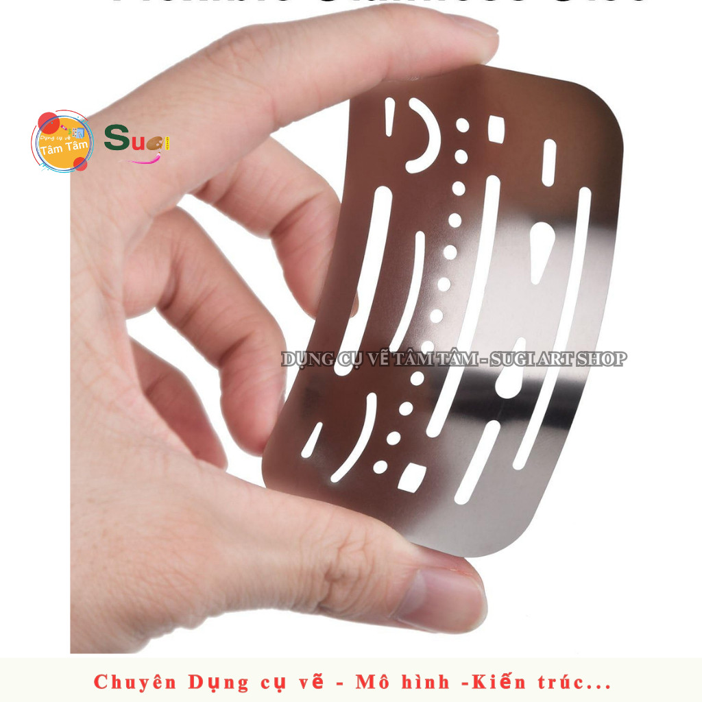 [ Tâm Tâm ] Thước Che Tẩy - Erasing Shield - Thước Chắn tẩy