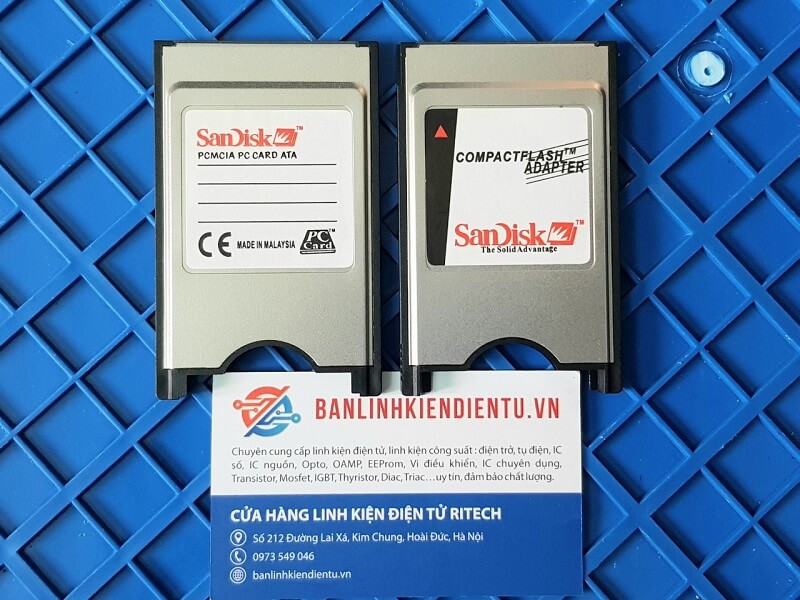 Khe cắm thẻ nhớ CF Adapter compactFlash to PCMCIA cho máy CNC