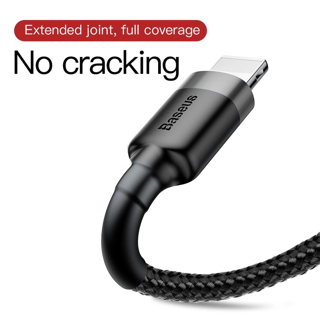 Cáp sạc nhanh Lightning siêu bền dùng cho iPhone - Baseus Cafule Cable
