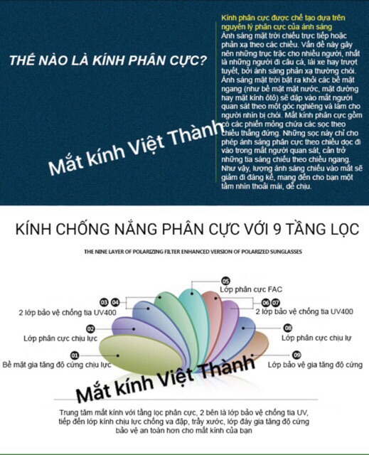 [HCM]Tấm test tròng kính phân cực polarized