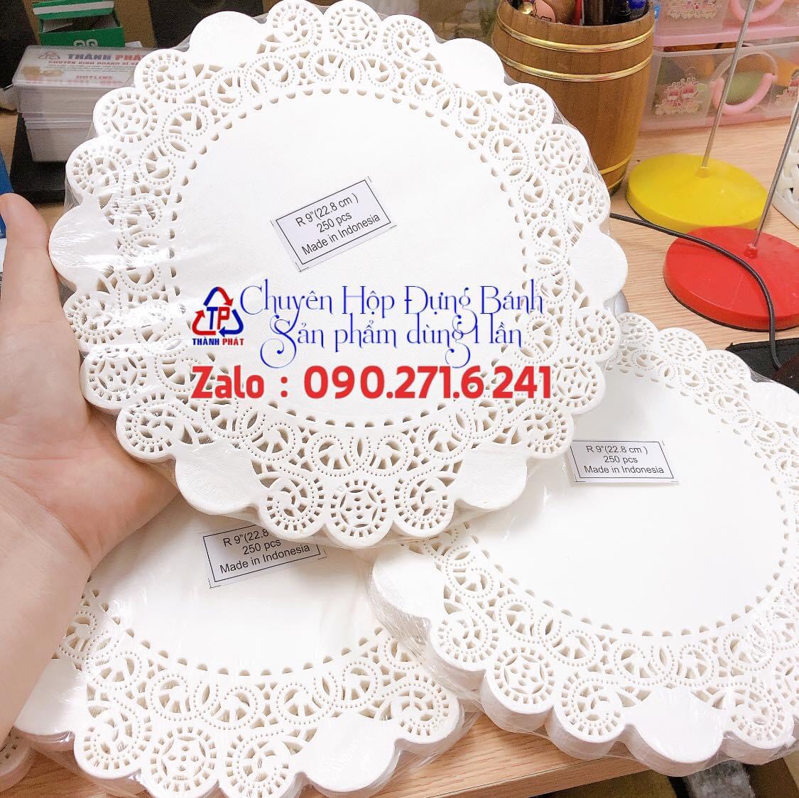 150 Giấy ren lót bánh 22cm - Giấy thấm dầu mỡ