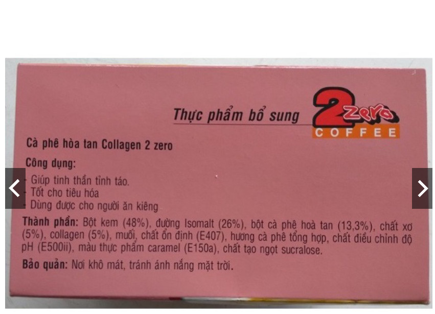 Cà phê sữa hòa tan 2 zezo (5in1)( BAO BÌ MỚI)
