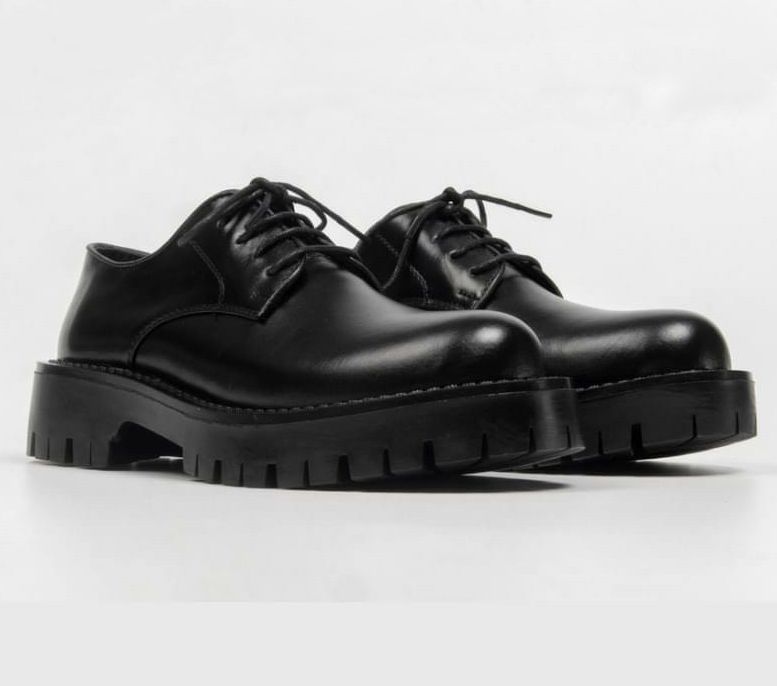 [Tặng vớ khi mua kèm giày] Giày đốc chucky basic trơn da mềm đế tăng chiều cao 5cm giày oxfords đế cao