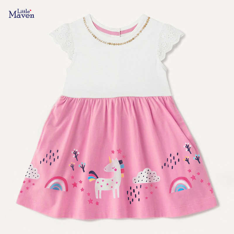 ⚡⚡⚡ Váy little maven quảng châu cao cấp, chất cotton mềm, phong cách tiểu thư sang chảnh ⚡⚡⚡