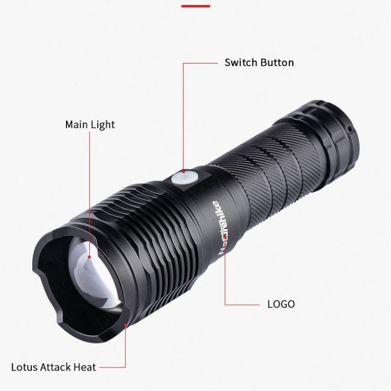 Đèn Pin Sạc Usb Siêu Sáng Naturehike Nh20Zm009