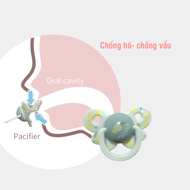 Vỷ 2 ti giả Silicon cho bé hàng hiệu CK Bebe
