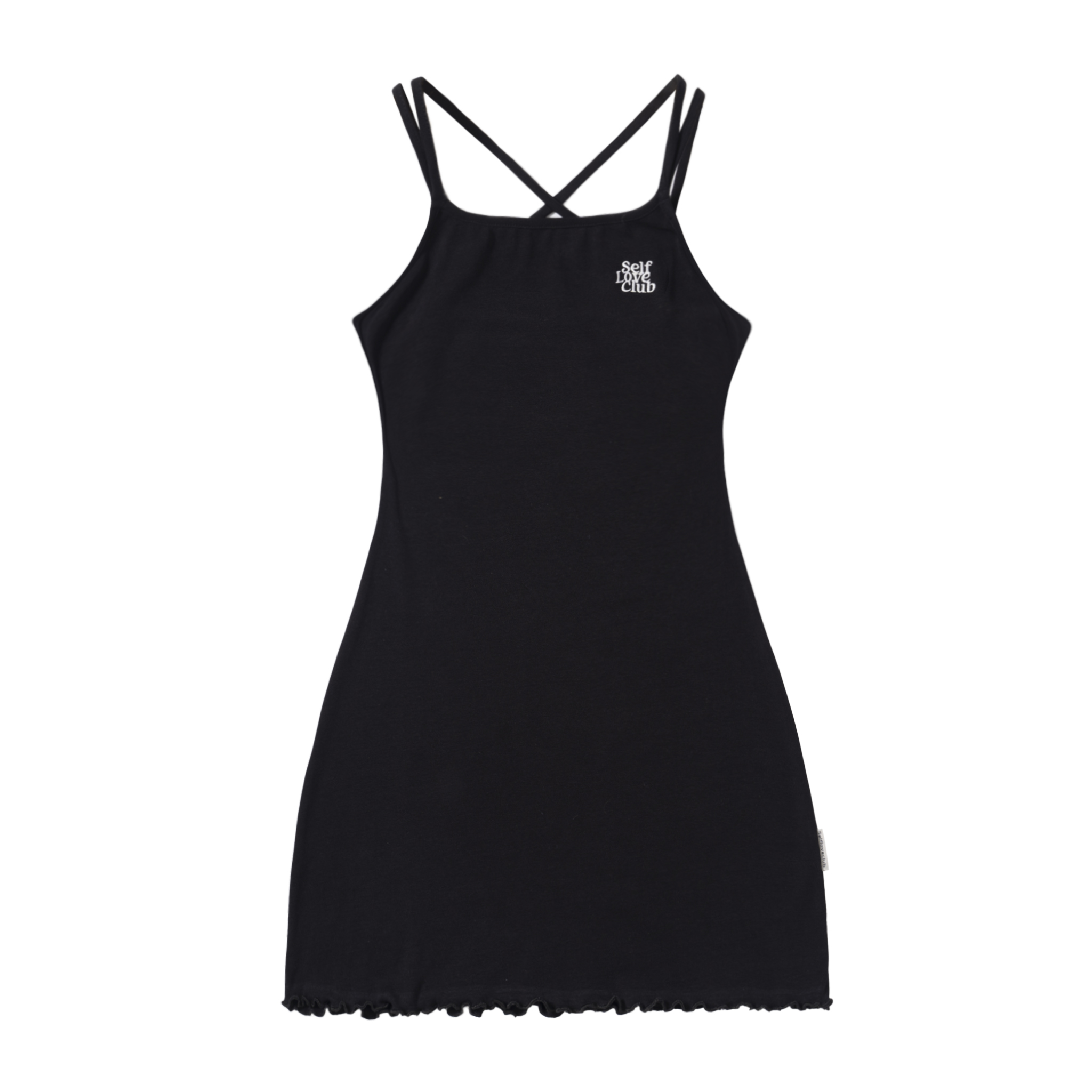 Đầm ngắn SLC dây chéo (mini dress) - Đen
