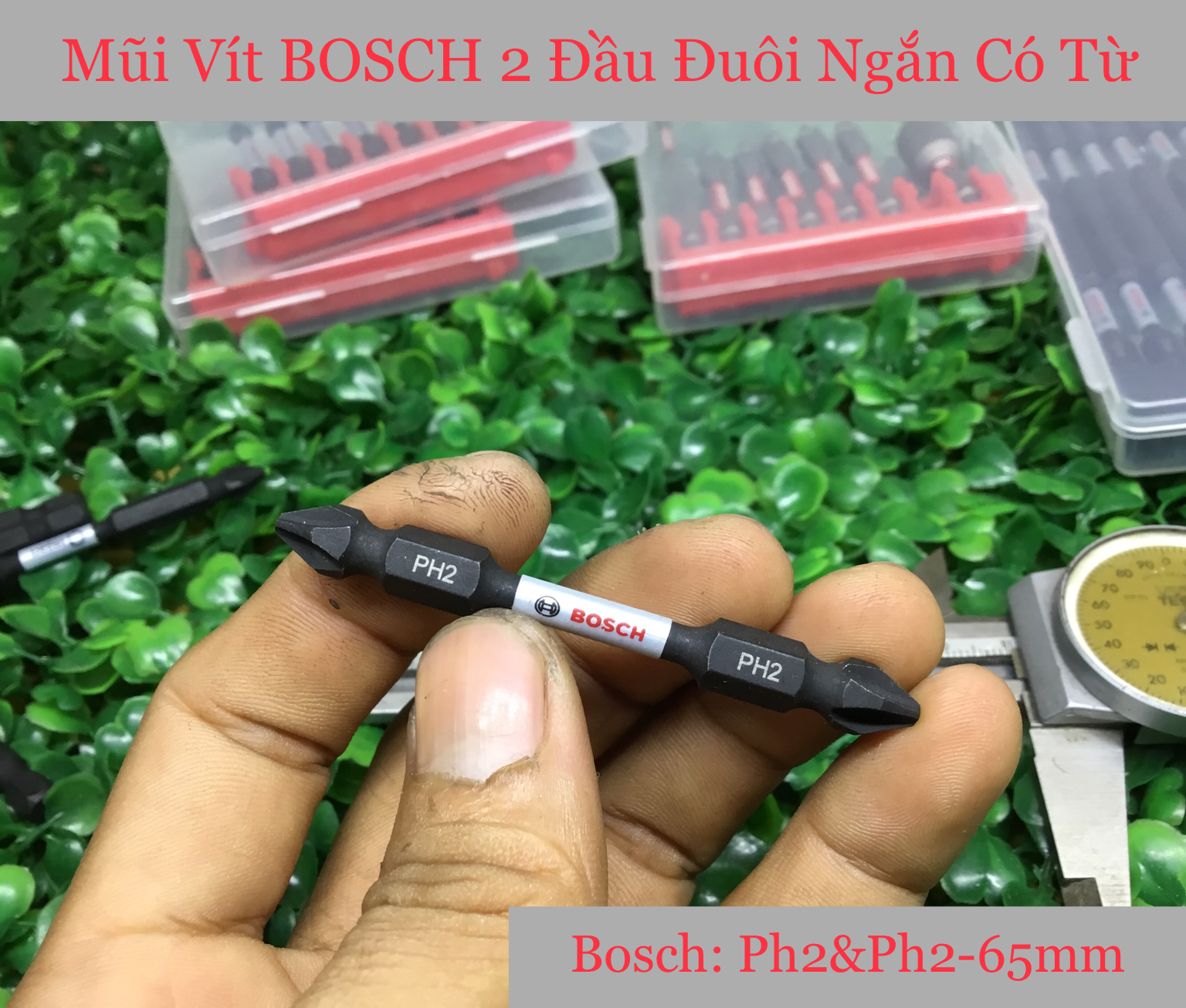 [HCM]Mũi Vít 2 Đầu Chính Hãng Có Từ Ph2&Ph2-65mm