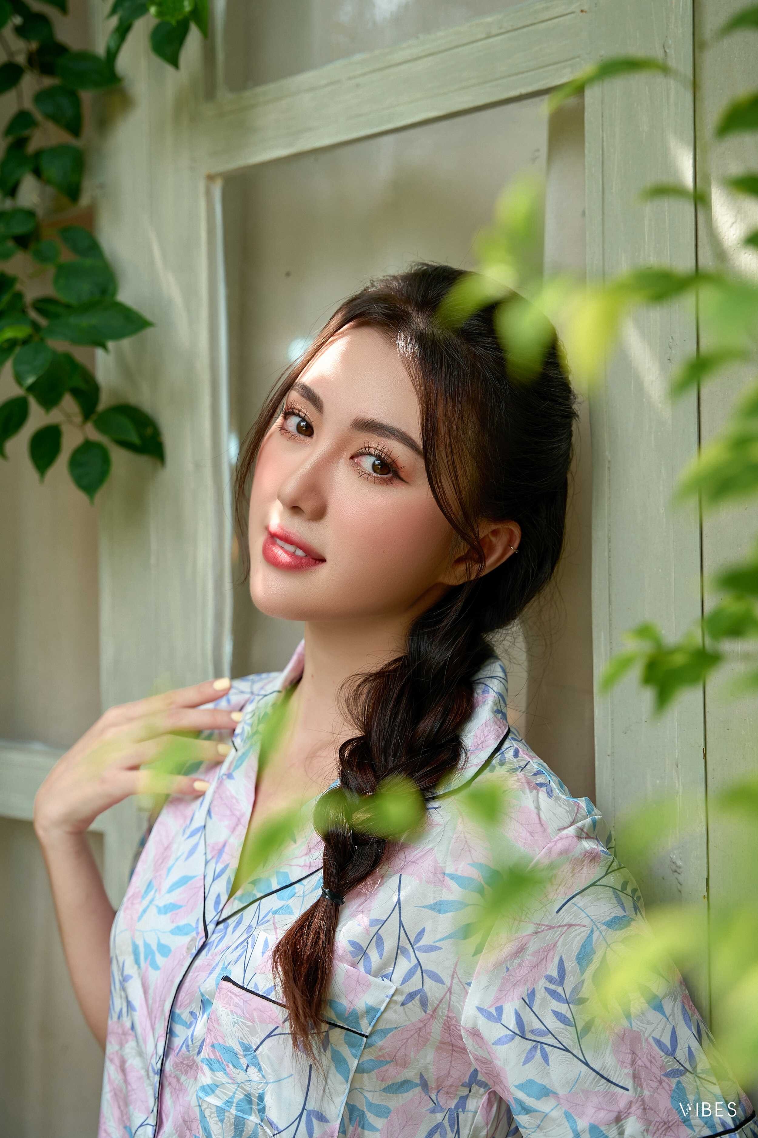 VIBES Bộ Pijama dài lụa gấm cao cấp Wendy Long Py Set