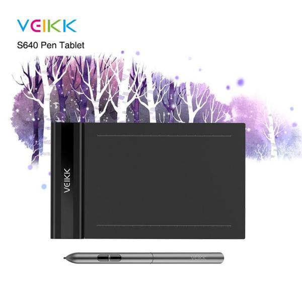 Bảng giá (VEIKK Official store) VEIKK S640 6 x 4 inch Ultra-Thin OSU Tablet Drawing Tablet with Battery-Free Pen(8192 Levels Pressure Sensitivity) Phong Vũ