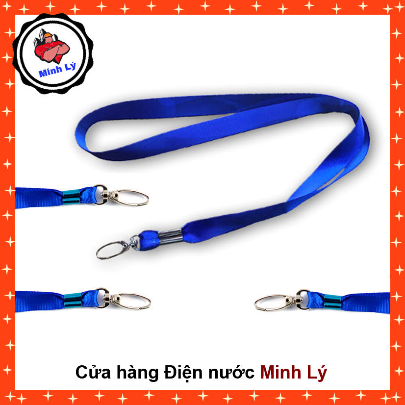 Combo 20 dây đeo bảng tên lụa móc xoay giọt lệ cao cấp cho thẻ sinh viên, nhân viên, học sinh sỉ