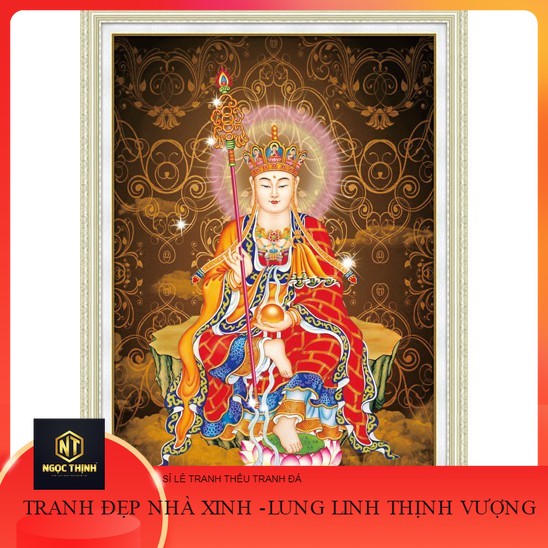 Tranh đính đá 5d tự làm phật địa tạng . kích thước: 70cm x 50cm
