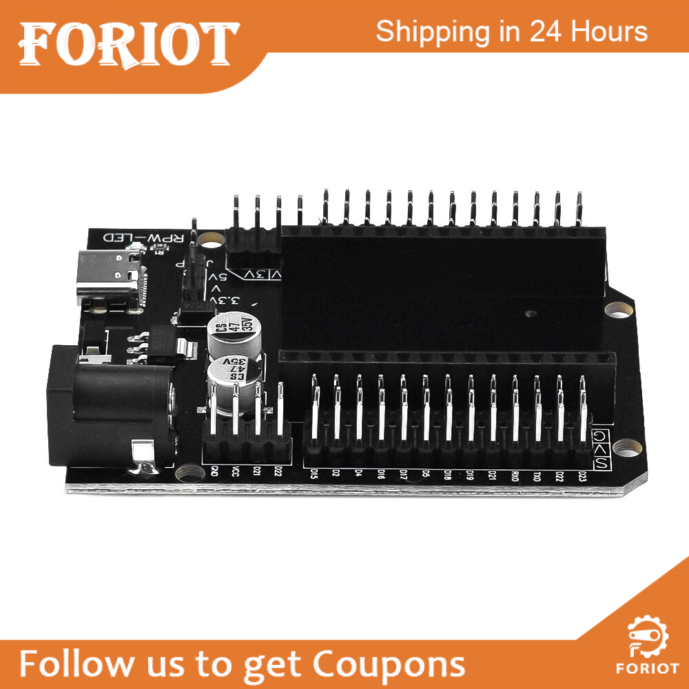 Foriot esp32 super breakout board expansion board 3 types outputs for esp32 module esp-wroom-32 esp32 block pcb