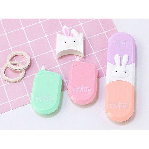 Bút xóa kéo hình thỏ 2 đầu LUCKY RABBIT