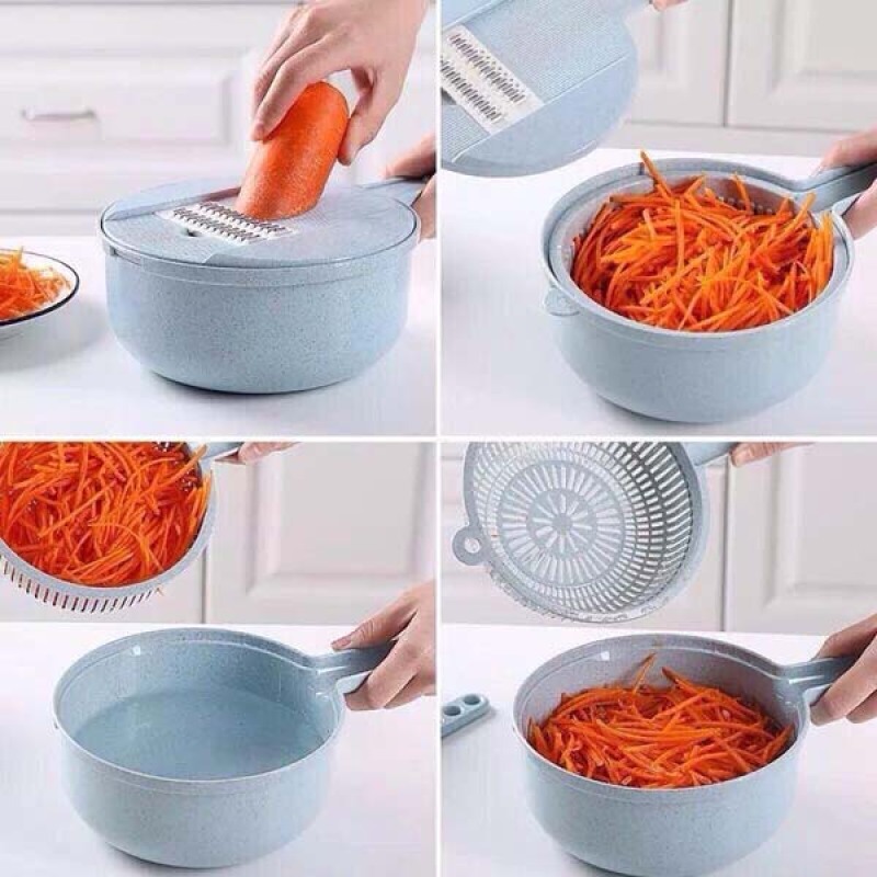 Giá bán [SIÊU SALE} BỘ DỤNG CỤ BÀO SỢI RAU CỦ QUẢ 4 IN 1 TIỆN LỢI