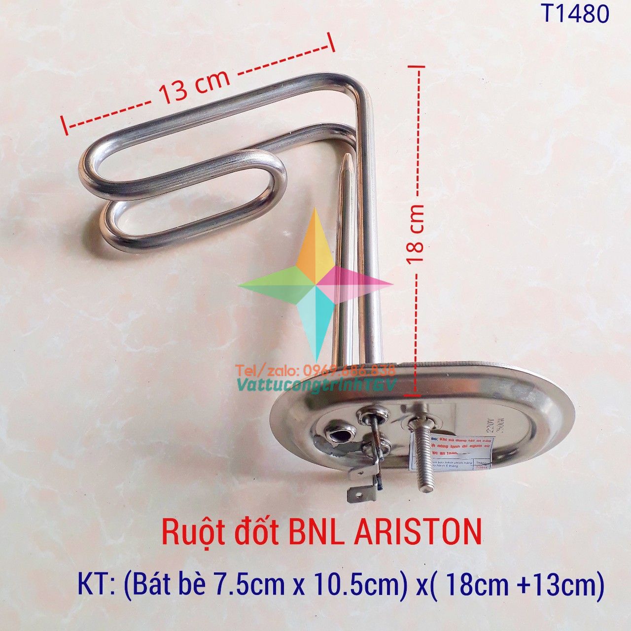 Ruột đốt amts bình nóng lạnh ariston bát bè x