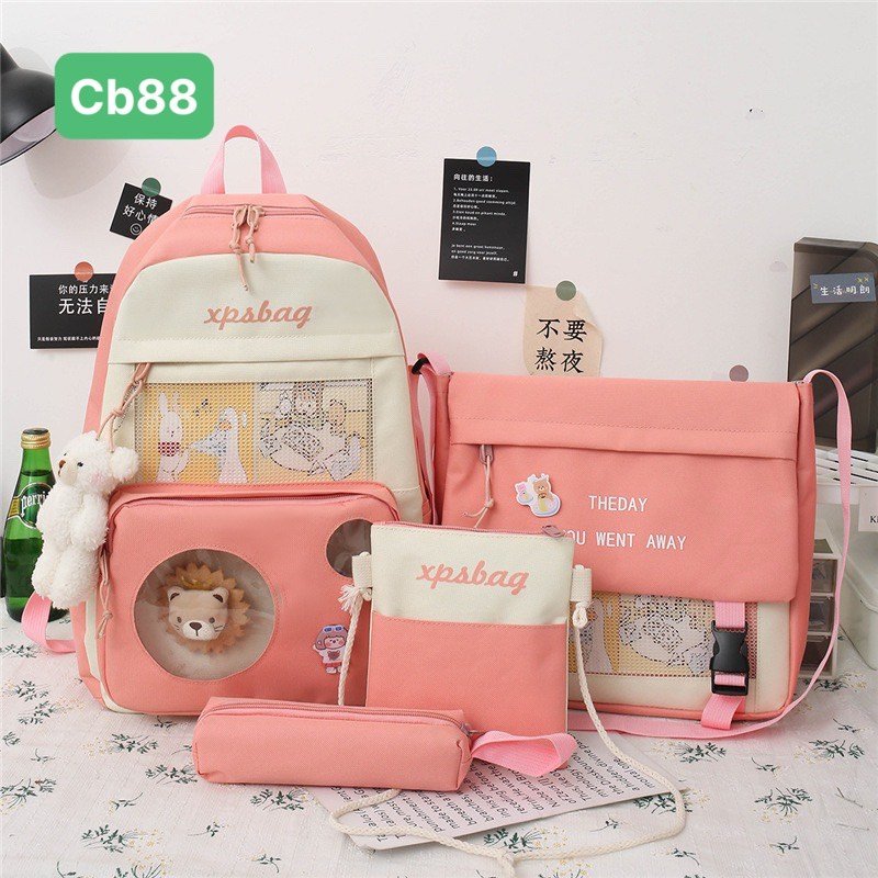 balo combo 4 món sư tử trong cute cb88