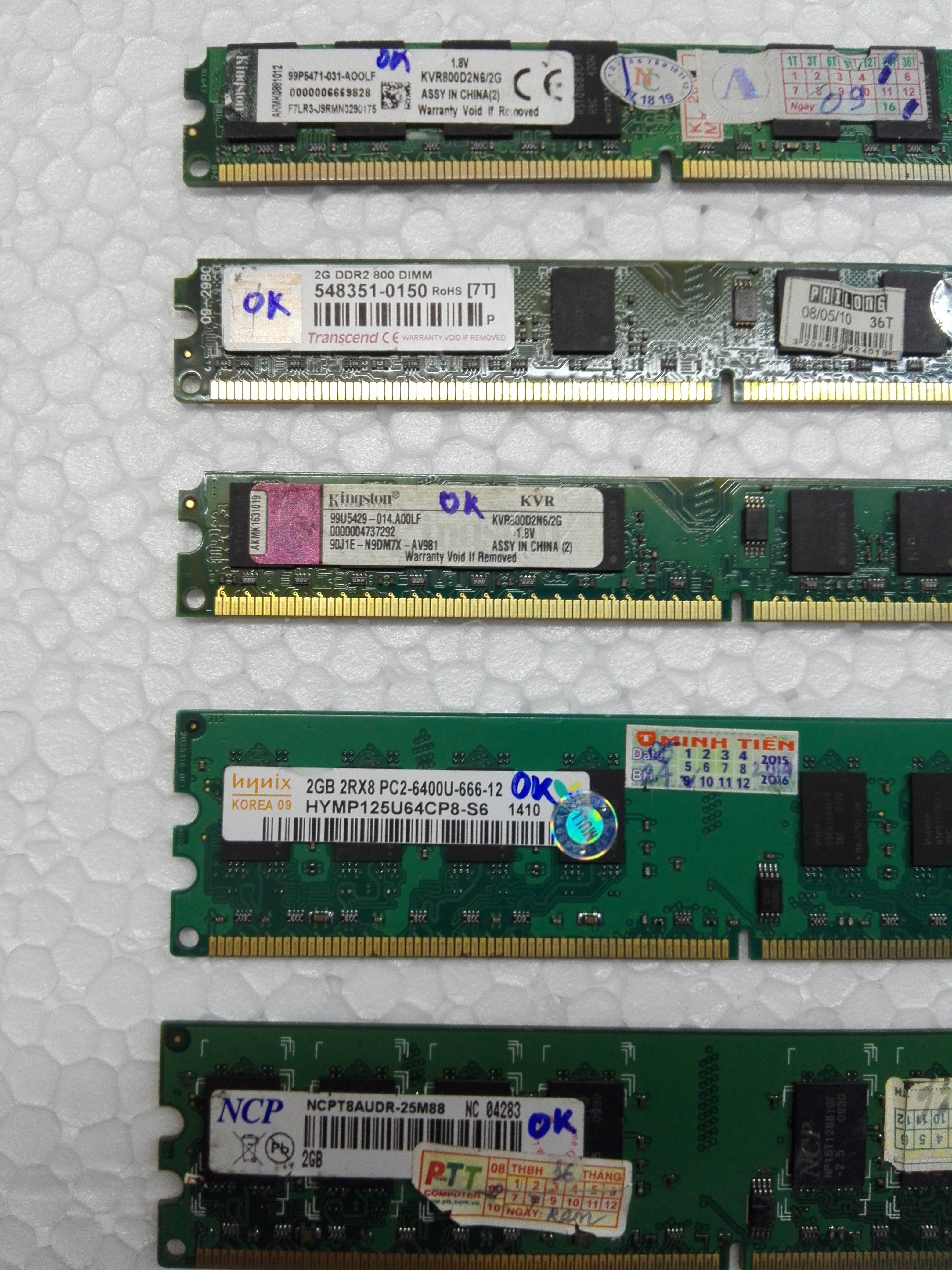 Ram DDR2 Máy tính để bàn 2G Bus 800
