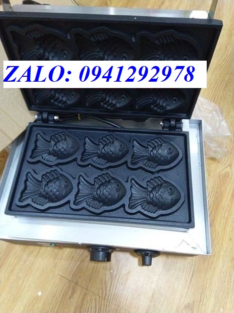 Máy làm bánh cá TAIYAKI 6 con khuôn nhỏ chuyên dụng