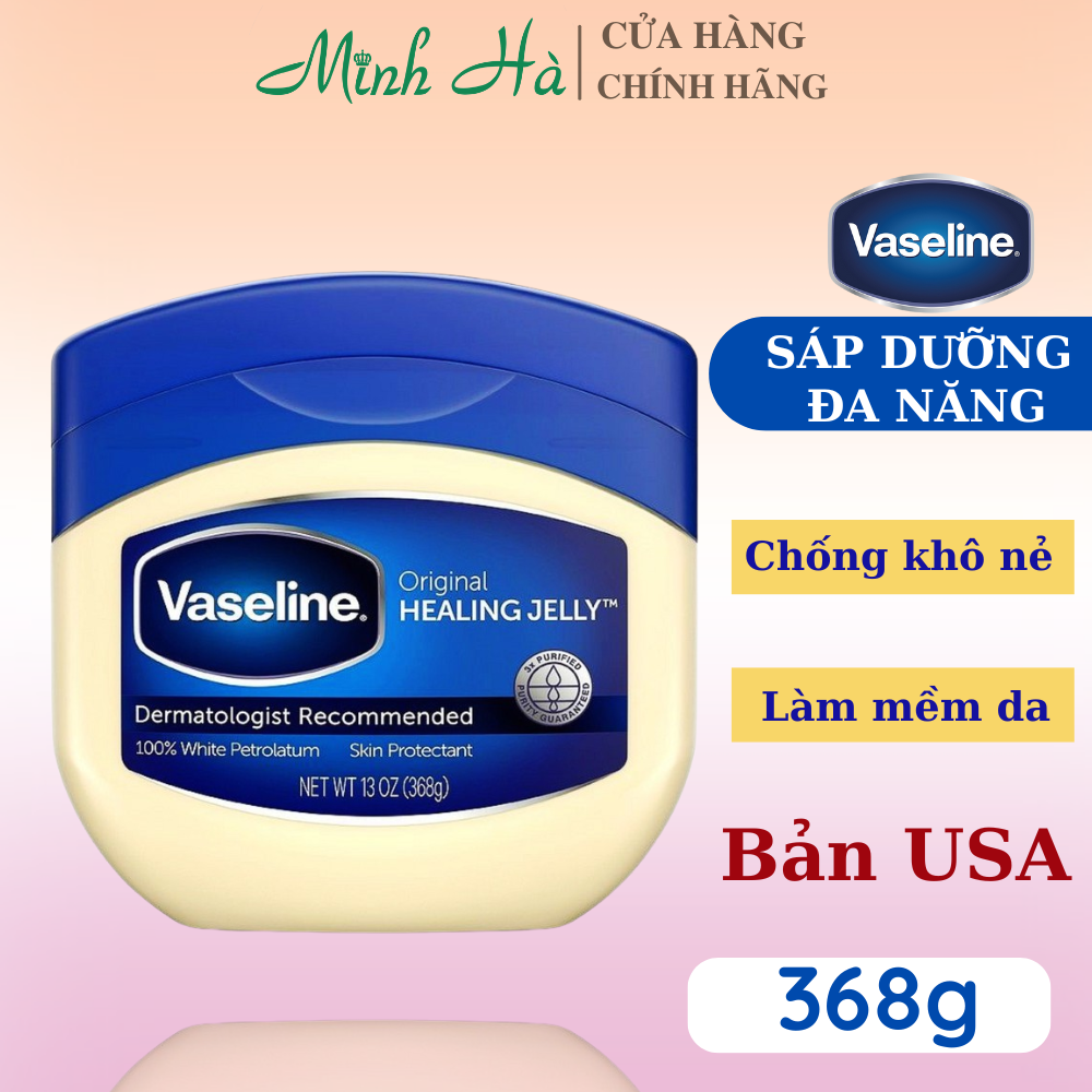 Sáp dưỡng ẩm vaseline 100% pure petroleum jelly 368g - đa năng