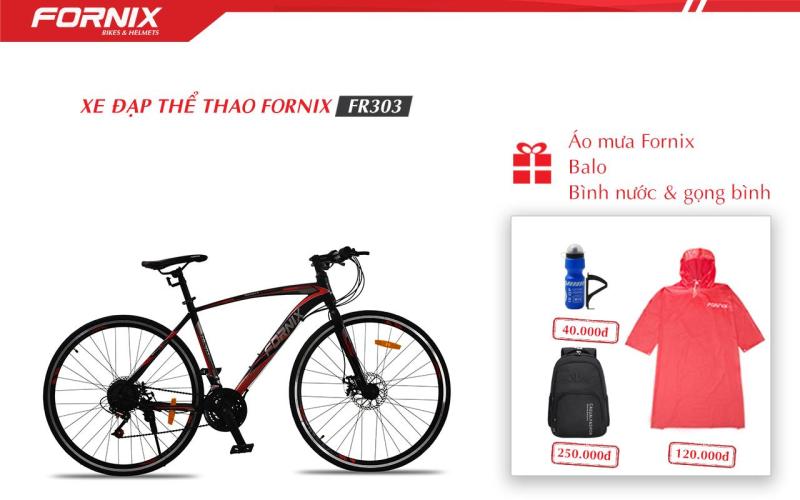 Mua Xe đạp thể thao Fornix FR303 + (Gift) Balo, Áo mưa, Bình và gọng bình