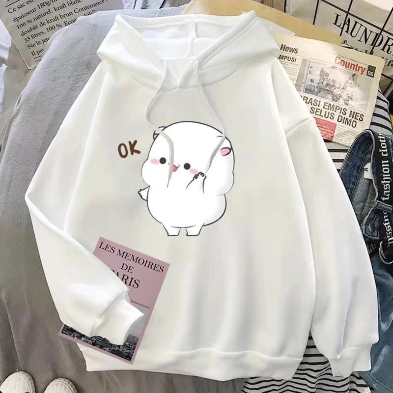 Áo hoodie nữ, set áo hoodie in hình mèo cute