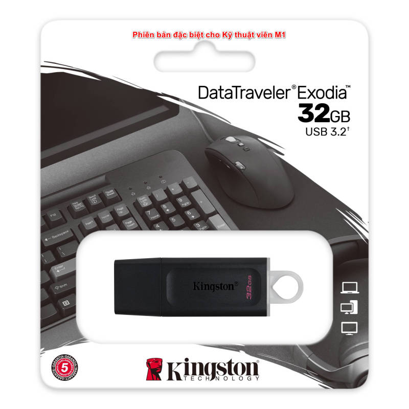 Bảng giá USB Kingston 32GB sản phẩm đặc biệt dành cho Kỹ Thuật Viên M1 Phong Vũ