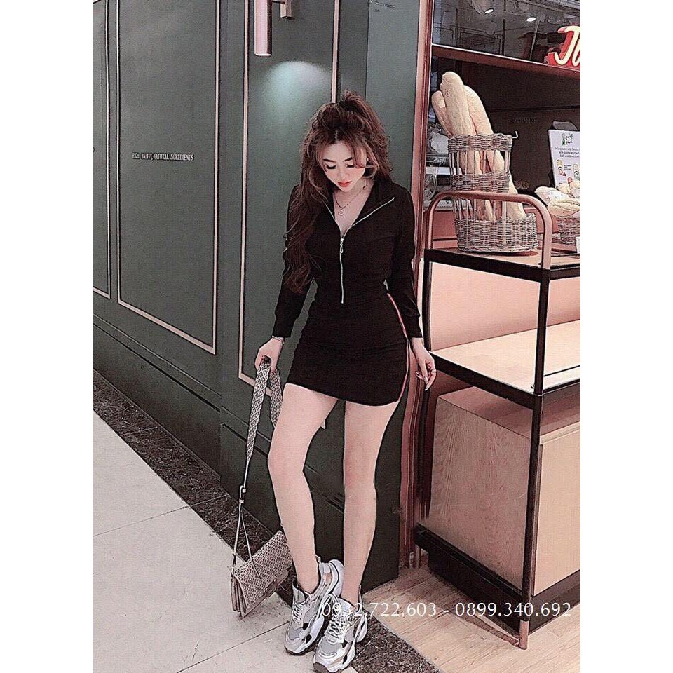 Set váy ôm body dáng body chuẩn form tôn dáng