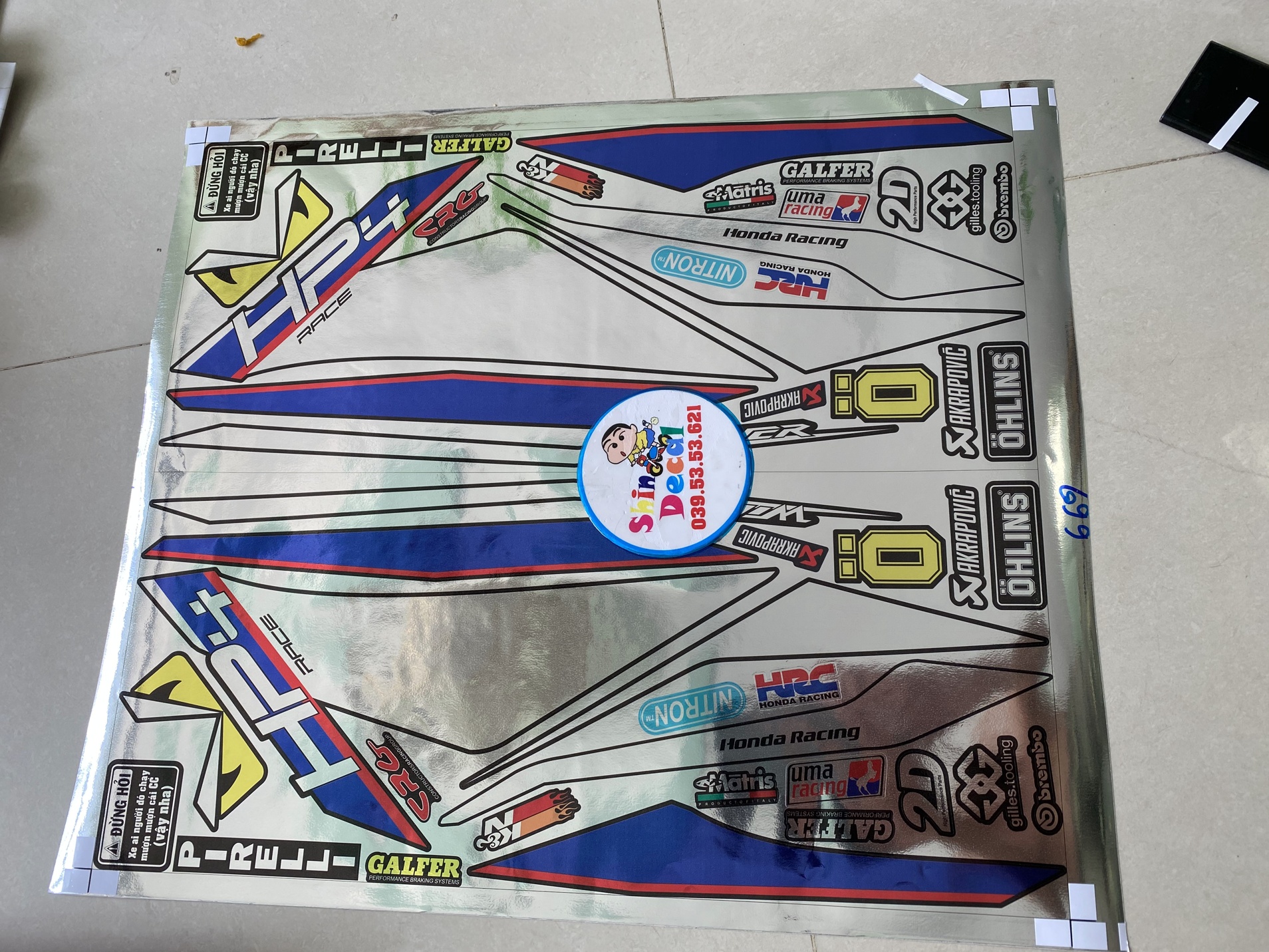 Tem rời winner hp4 crom.