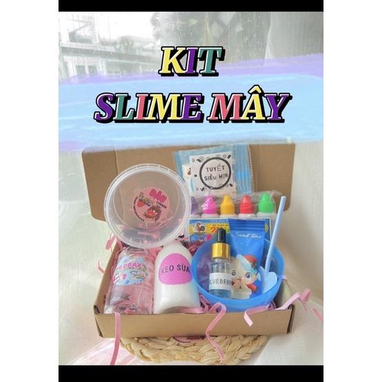 Bộ Kit Slime Mây kèm HDSD ( Tuyết mịn - Tuyết mỹ)