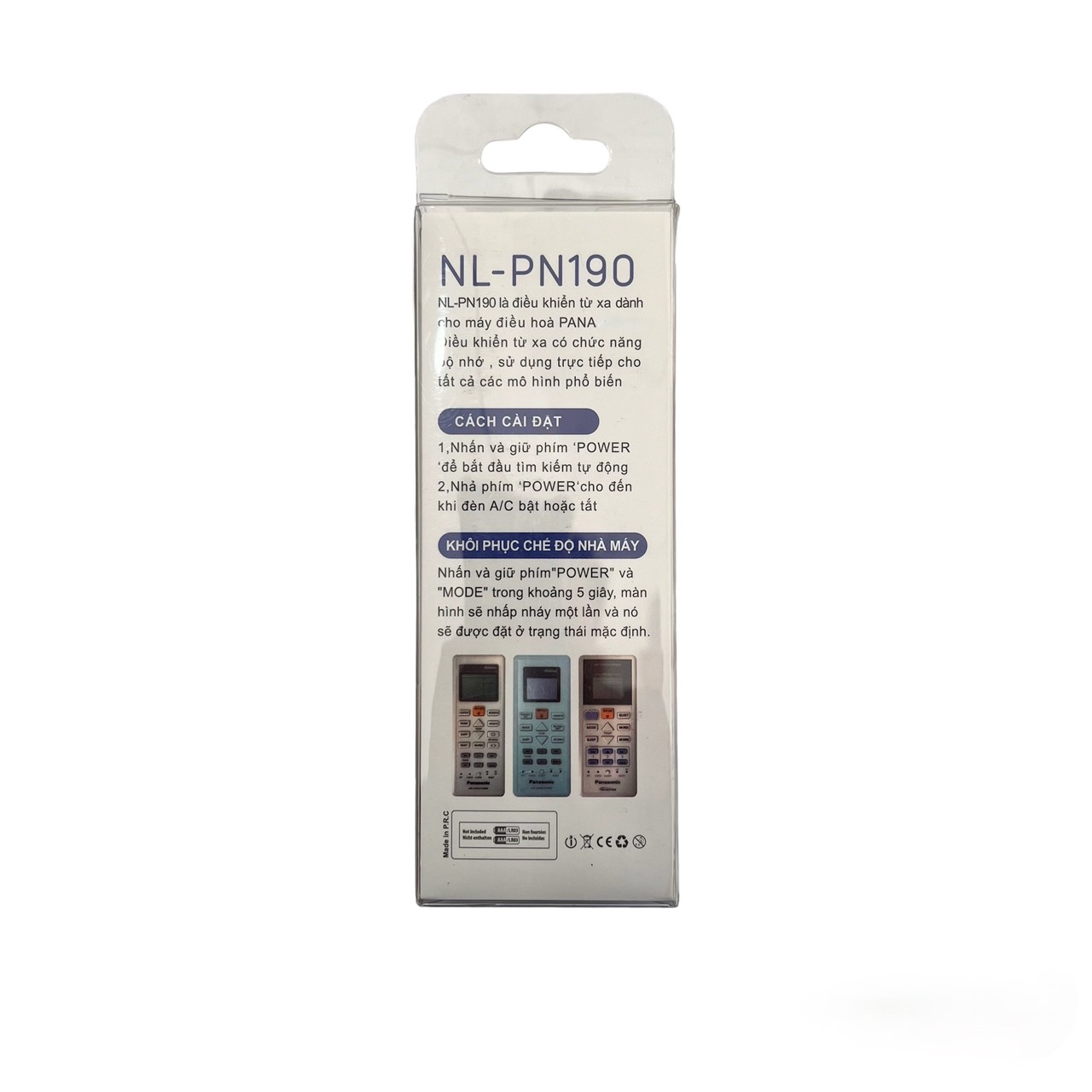 Remote máy lạnh đa năng dùng cho tất cả máy lạnh của Panasonic