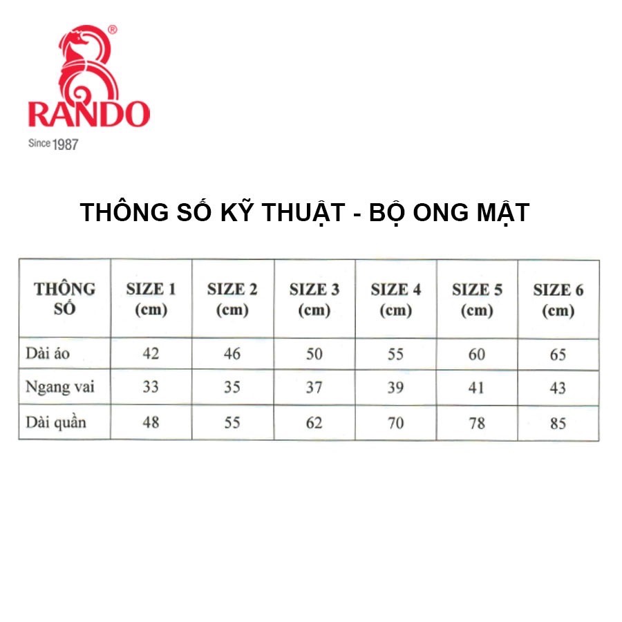 Áo mưa bộ trẻ em cao cấp Rando