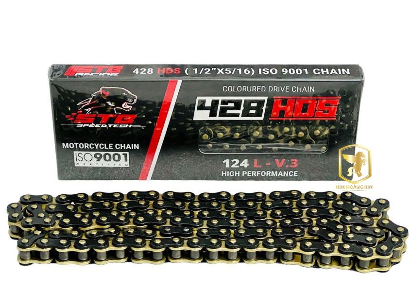 Sên stb 9ly 428 hds 124l v3 màu vàng đen cho exciter winner sonic raider satria exciter
