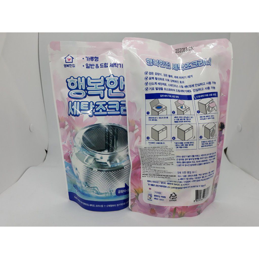 BỘT TẨY LỒNG MÁY GIẶT HÀN QUỐC