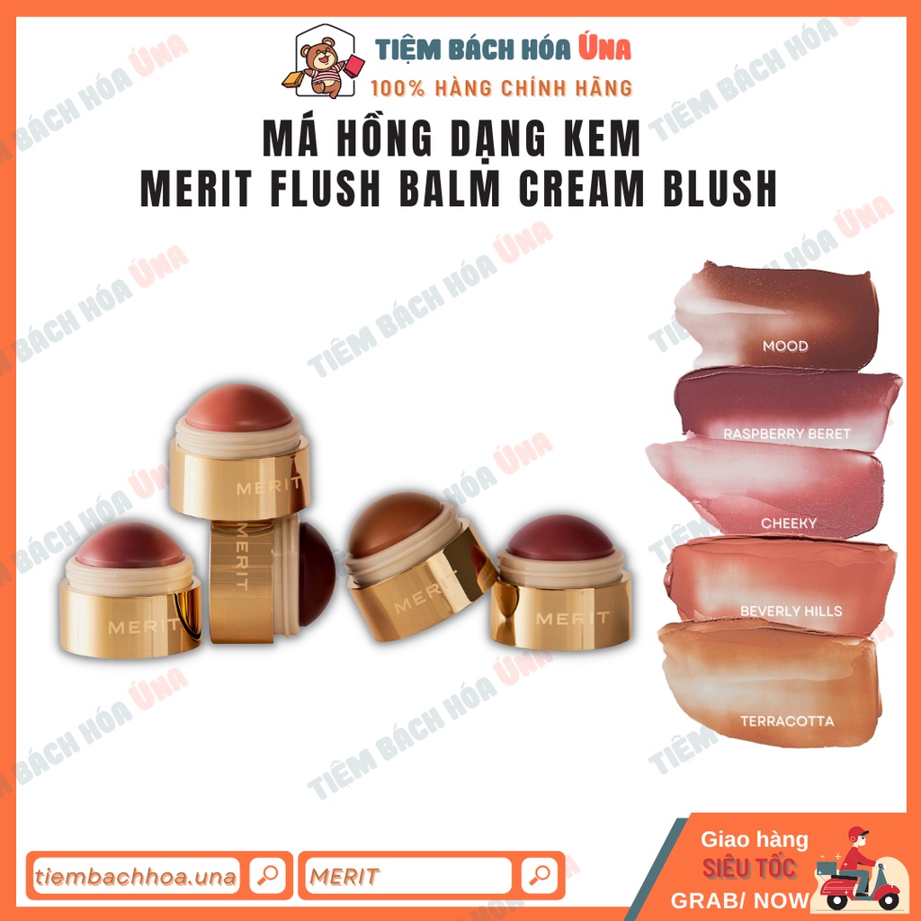 Phấn má hồng dạng kem MERIT Flush Balm Cream Blush