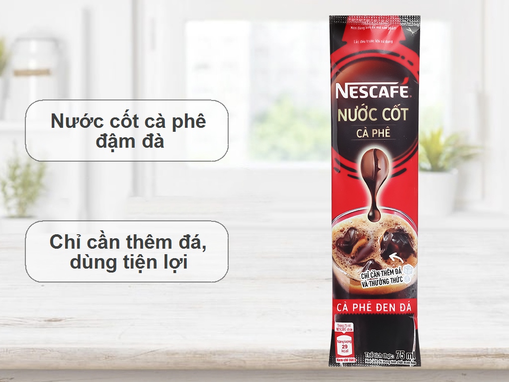 Nescafe nước cốt đen đá T10/2025