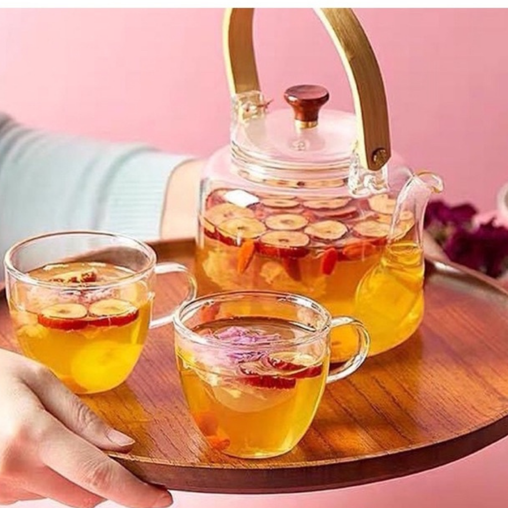 [5 Trial Packs] Heart-Nourishing Purifying Tea (Longan, Goji Berries, Sliced Red Apples, Rock Sugar)