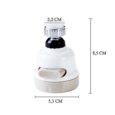 Đầu vòi rửa chén tăng áp, Xoay 360 độ