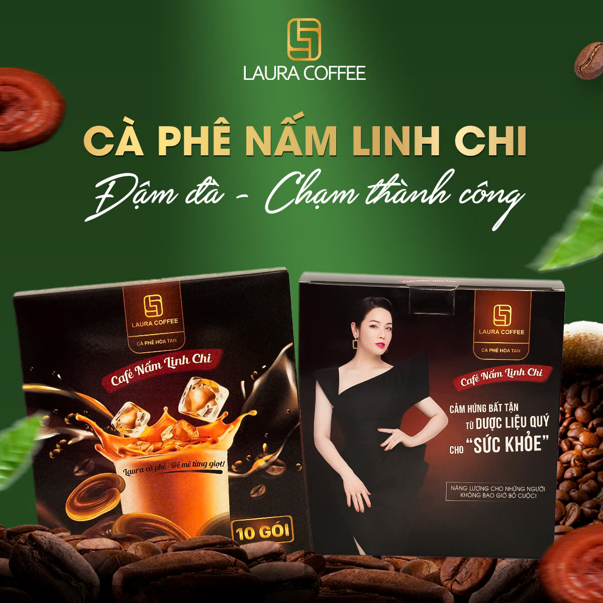 Combo 2 hộp Coffe Nấm Linh Chi