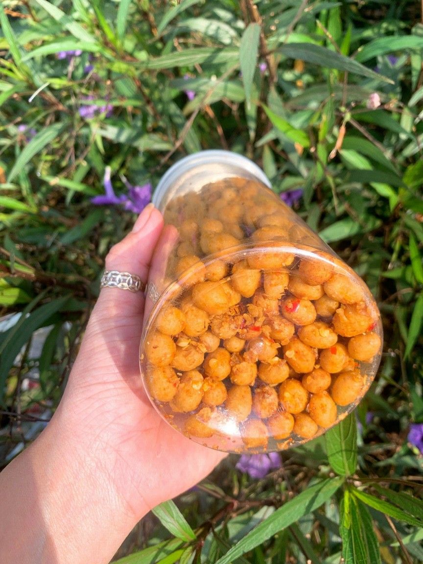 Đậu phộng da cá tỏi ớt 500g