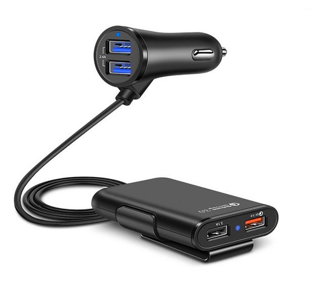 Bộ chia tẩu sạc ô tô hỗ trợ sạc nhanh QC3.0 4 cổng USB tẩu sạc ô tô tẩu sạc nhanh ô tô tẩu sạc xe hơi bộ sạc điện thoại máy tính bảng cho ô tô củ sạc nhanh