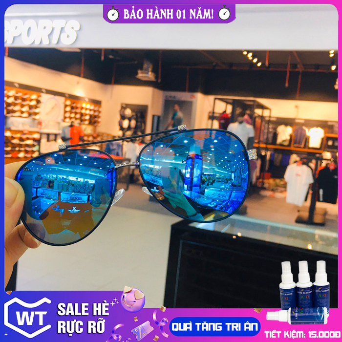 Kính mát nam cao cấp NoName Mới mắt Polarized cao cấp, full hộp, khăn, thẻ, bảo hành 12 tháng