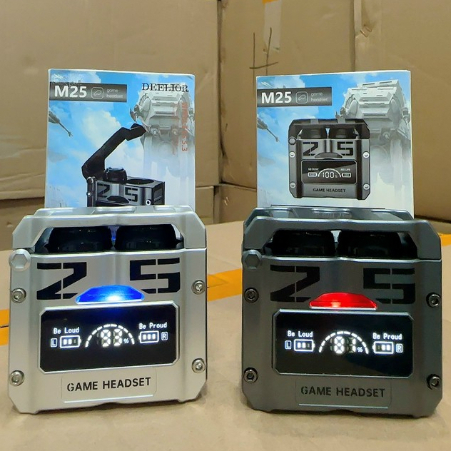 Tai Nghe Bluetooth M25 Gaming phiên bản cao cấp, âm thanh cực tốt, độ trễ thấp, pin trâu 2-3 tiếng, chống ồn - Bảo hành Lỗi 1 Đổi 1 Từ GWIN TECHNOLOGY
