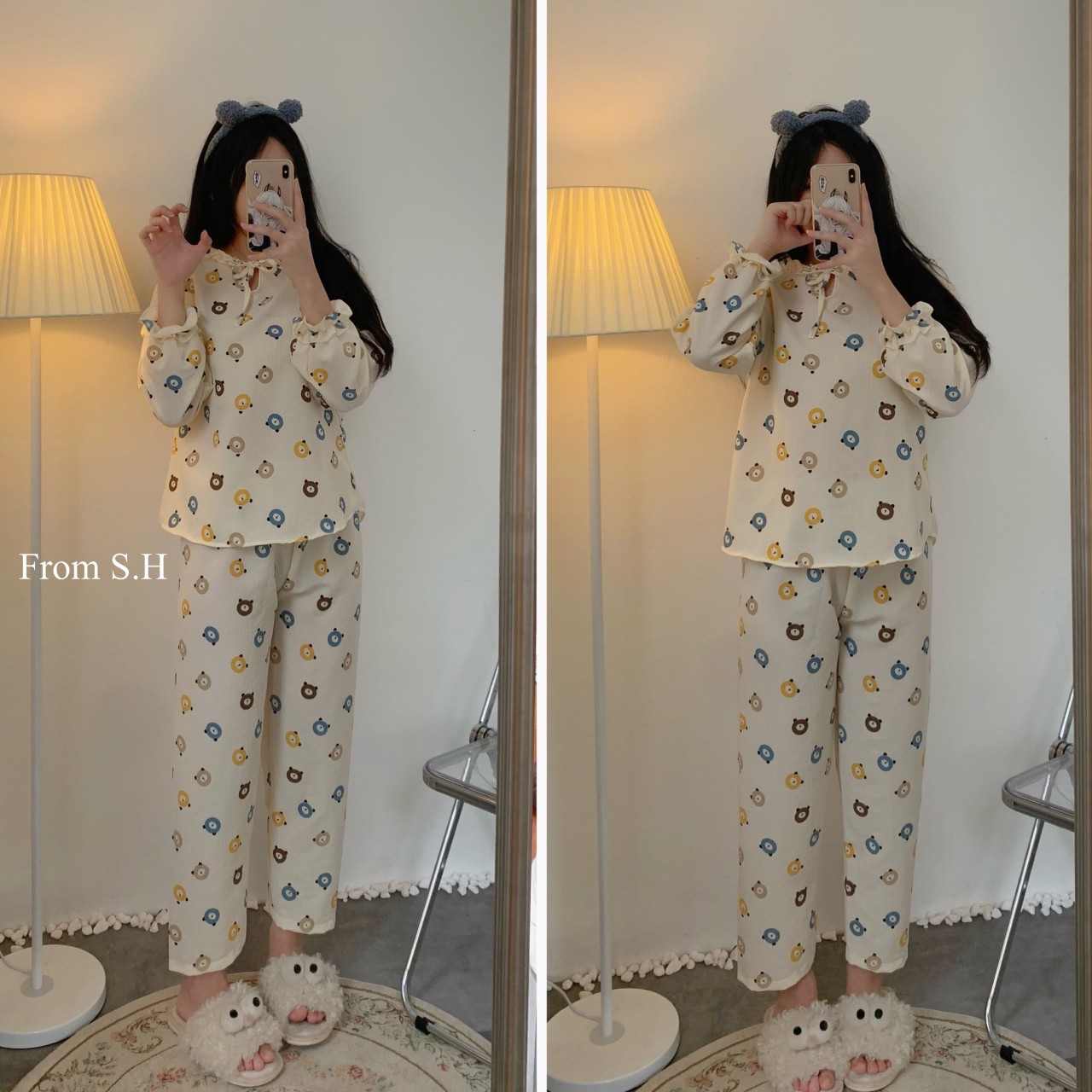 BỘ ĐŨI mặc nhà họa tiết siêu dễ thương